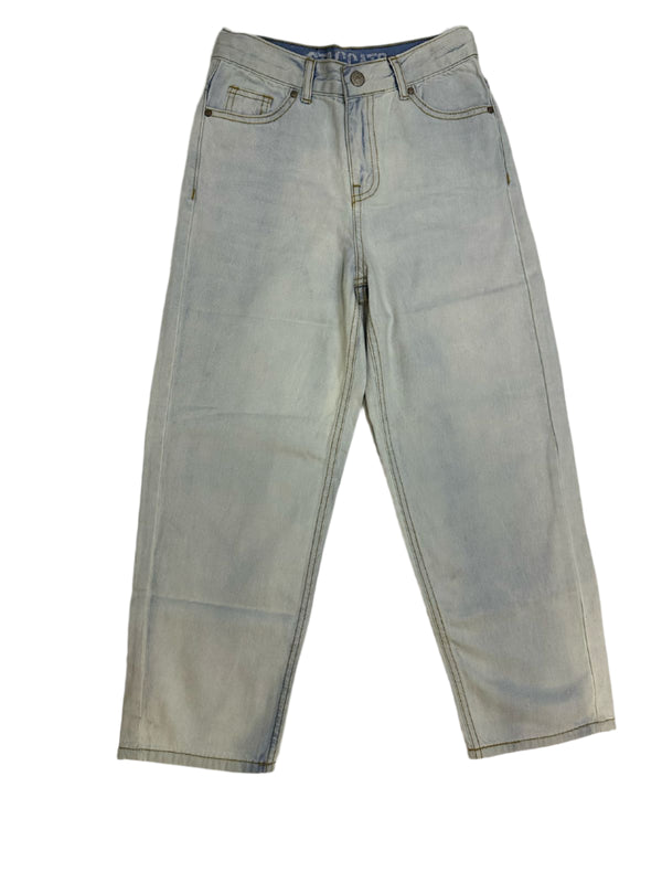 Girls High-Rise Button Fly Jeans