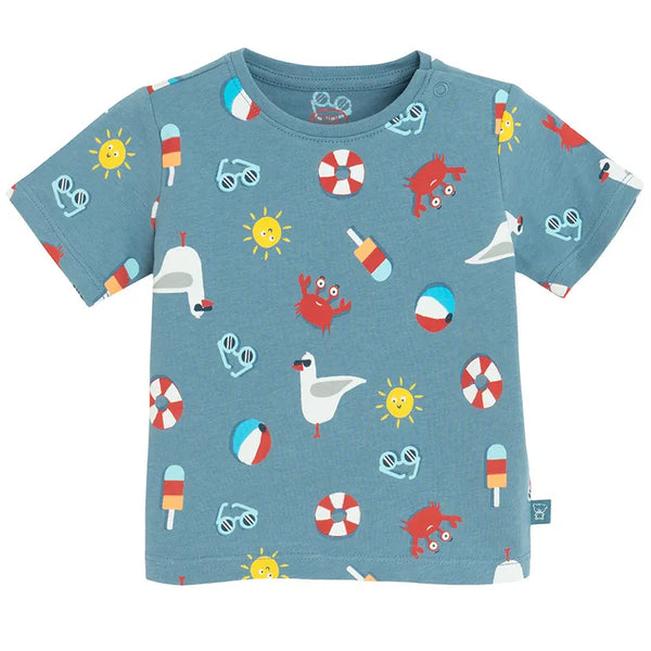 Boys, T-shirt, Shorts, Blue